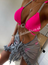 Load image into Gallery viewer, Frilly Ruffle Silver Sarong (CLEARANCE)
